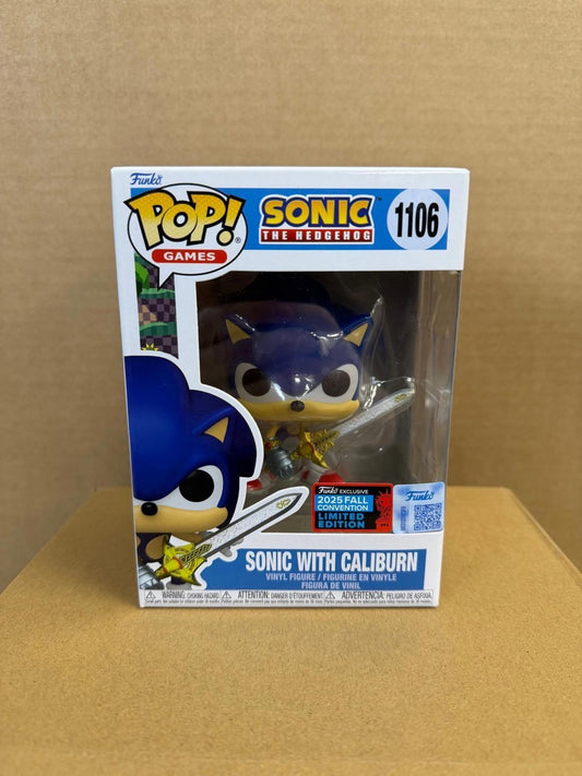Funko Pop! Games Sonic the Hedgehog Sonic with Caliburn Vinyl Figure #1106
