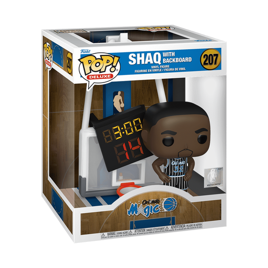 Funko Pop! Deluxe 6" Sports Basketball Shaq With Backboard #207 Free Protector