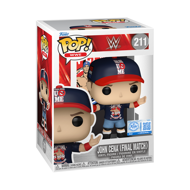 Funko Pop! WWE John Cena (Final Match) Exclusive #211 Free Protector