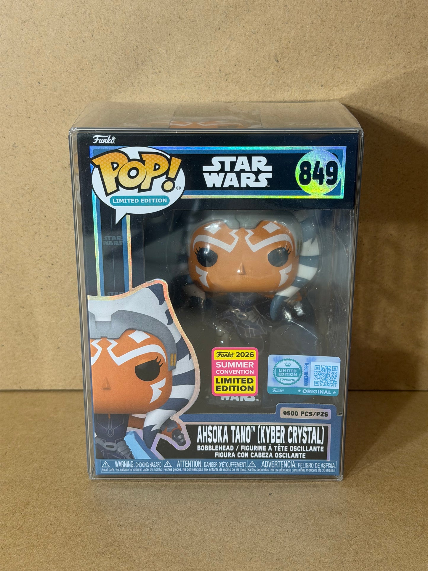 Funko Pop! Star Wars Ahsoka Tano (Kyber Crystal) 9500pcs #849 SDCC Exclusive