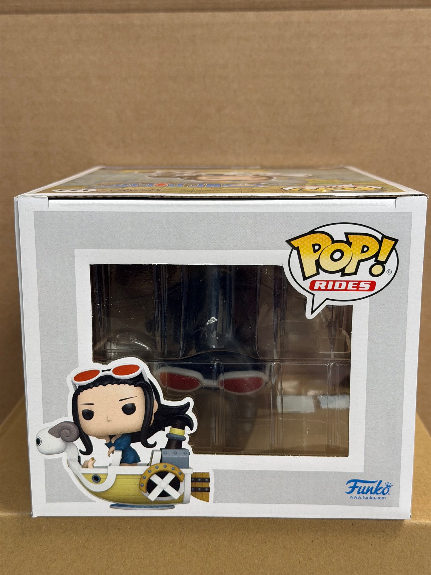 Funko Pop! Rides Anime One Piece Nico Robin W/ Mini Merry #132 2025 Convention + Protector