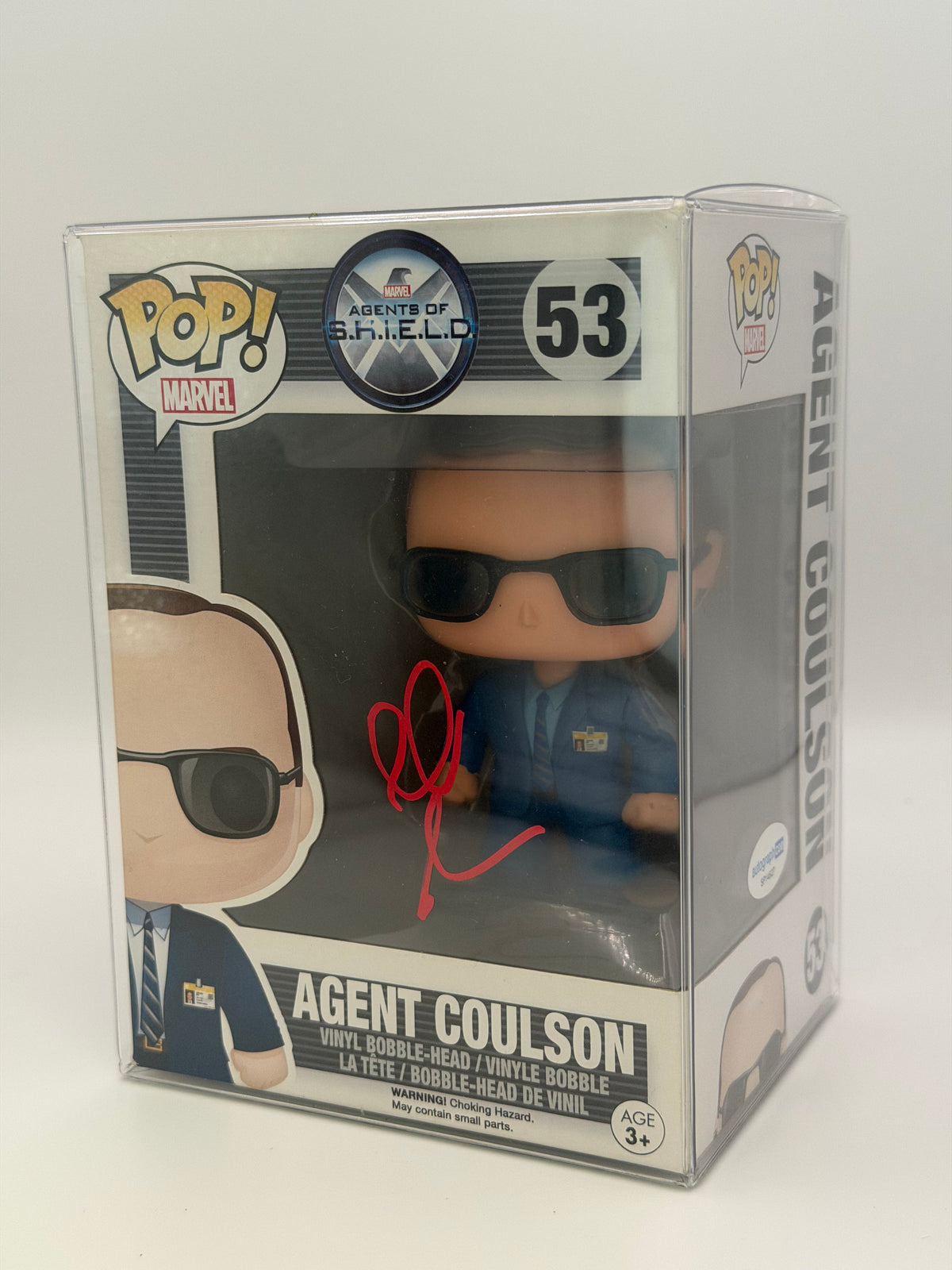 Funko Pop! Marvel Agents Of S.H.E.I.L.D Agent Coulson Signed Clark Gregg COA #53