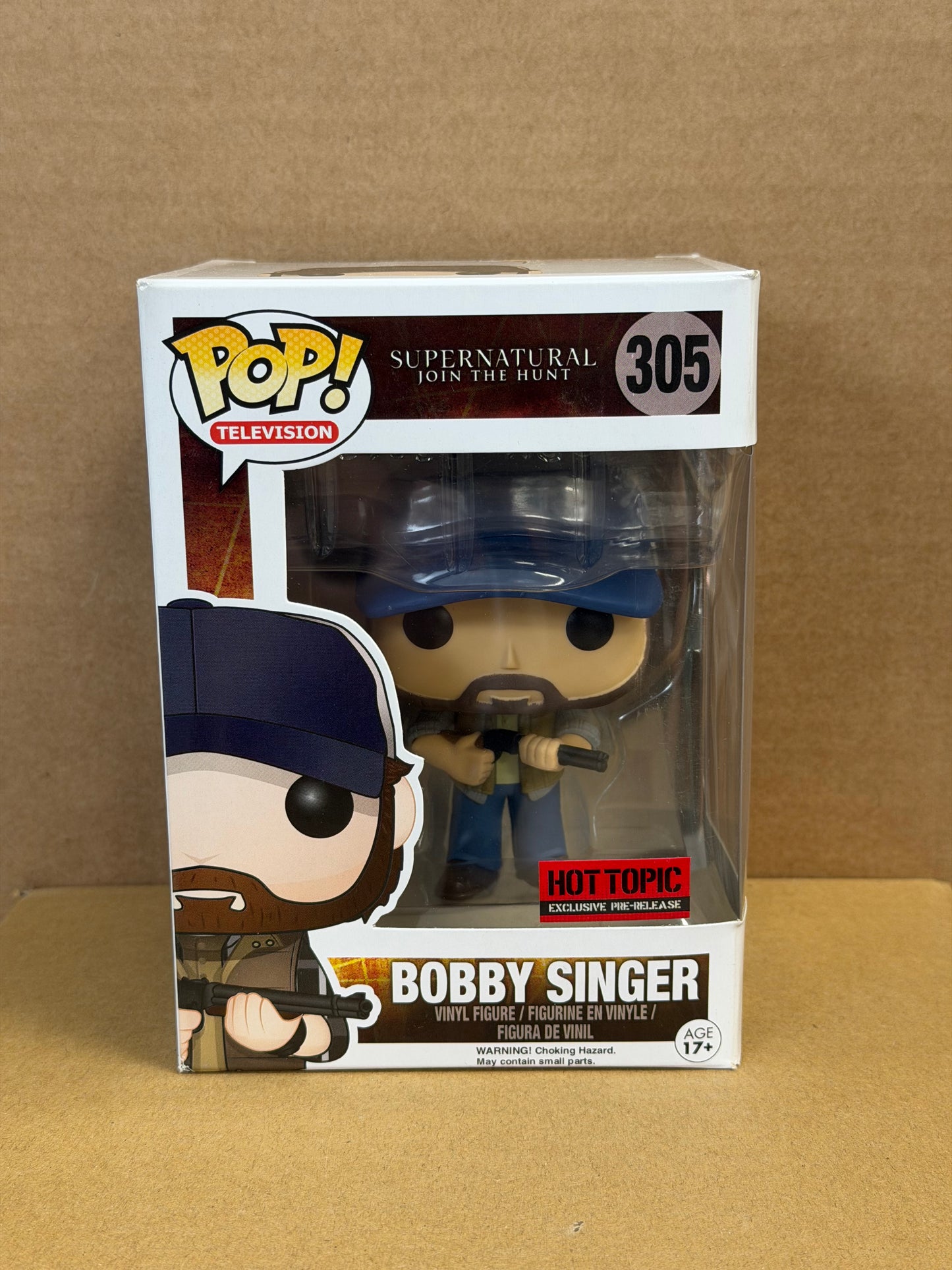 Funko Pop! Television Supernatural Bobby Singer #305 Hot Topic Exclusive