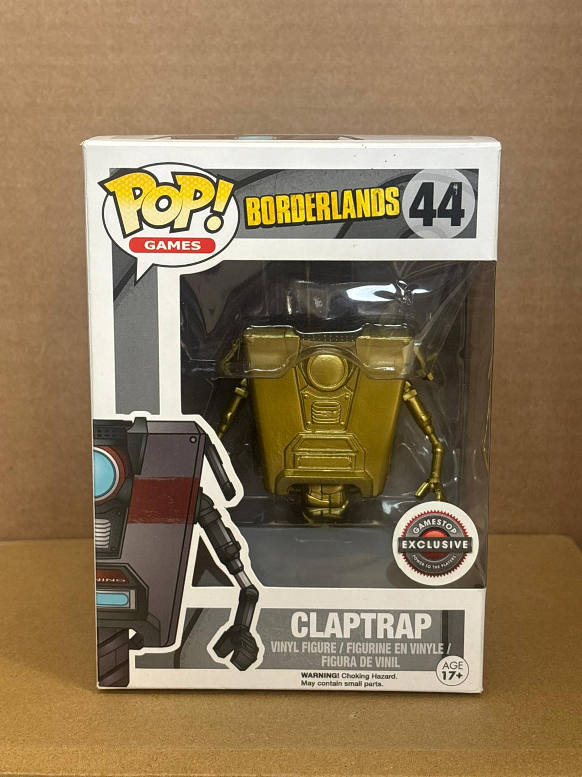 Funko Pop! Games Borderlands Claptrap #44 Gold GameStop Exclusive