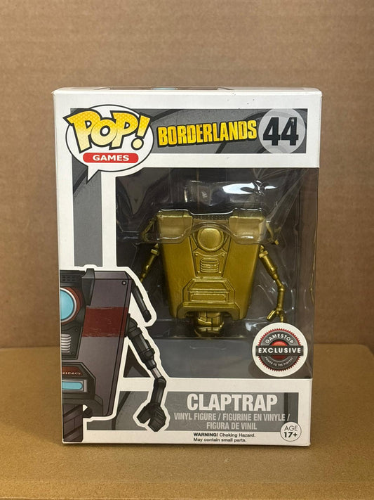 Funko Pop! Games Borderlands Claptrap #44 Gold GameStop Exclusive
