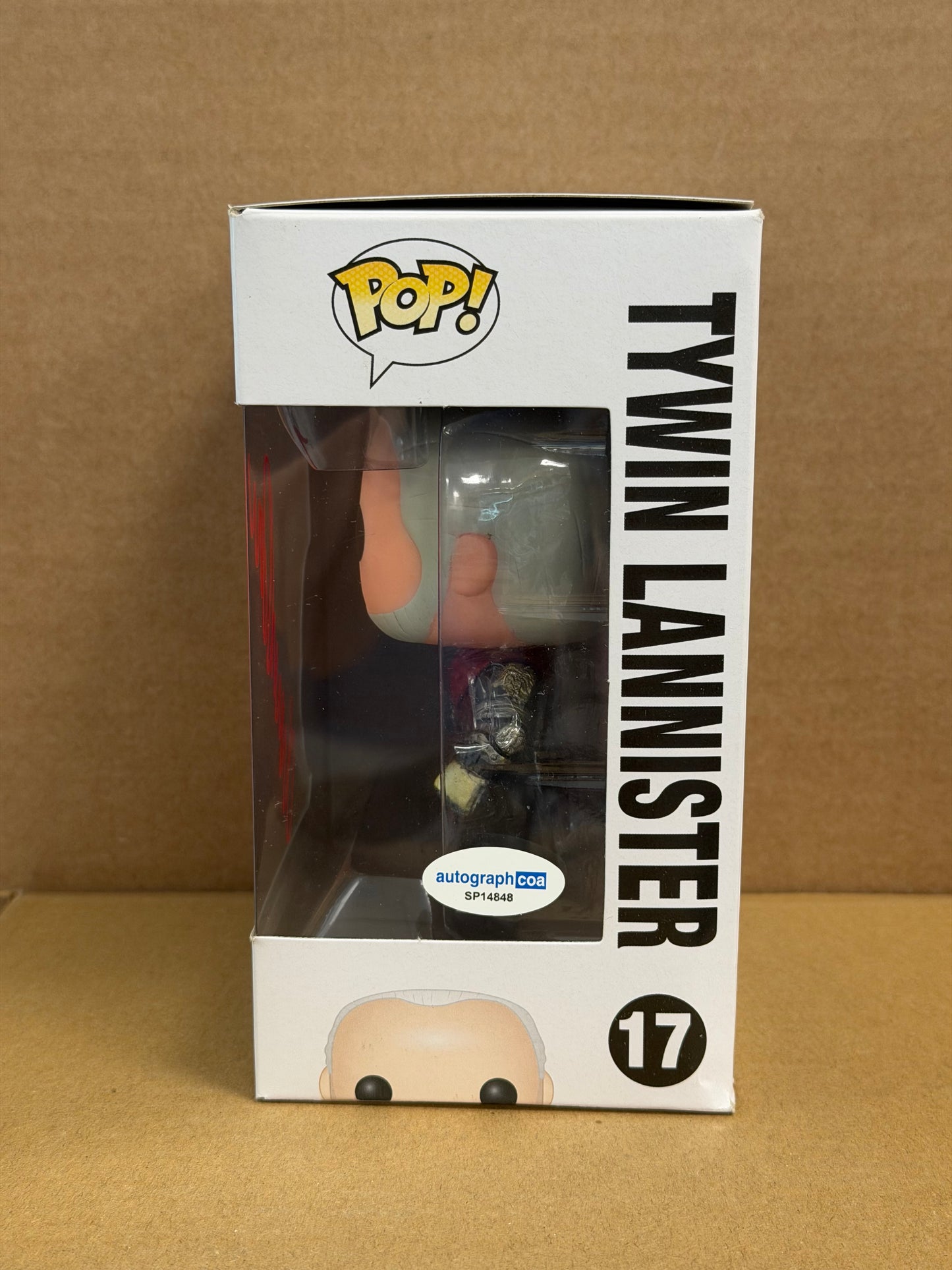 Funko Pop! Television Game Of Thrones Tywin Lannister Signed Charles Dance COA #17