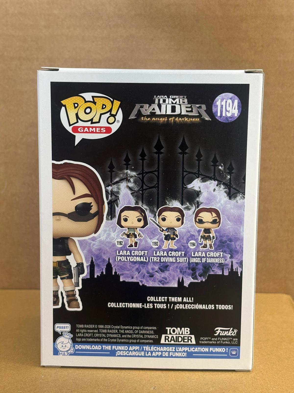 Funko Pop! Games Tomb Raider Lara Croft Signed Angelina Jolie PSA COA #1194 WS