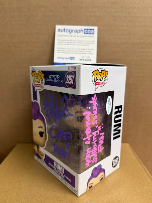 Funko Pop! Animation Kpop Demon Hunters Rumi Signed Arden Cho #2257
