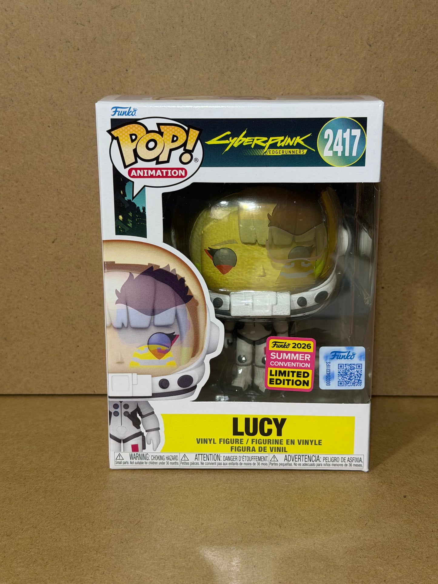 Funko Pop! Animation Cyberpunk Edgerunners Lucy #2417 SDCC Exclusive