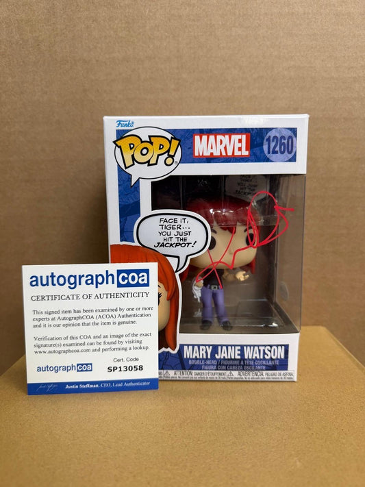 Funko Pop! Marvel Mary Jane Watson #1260 Signed Kirsten Dunst