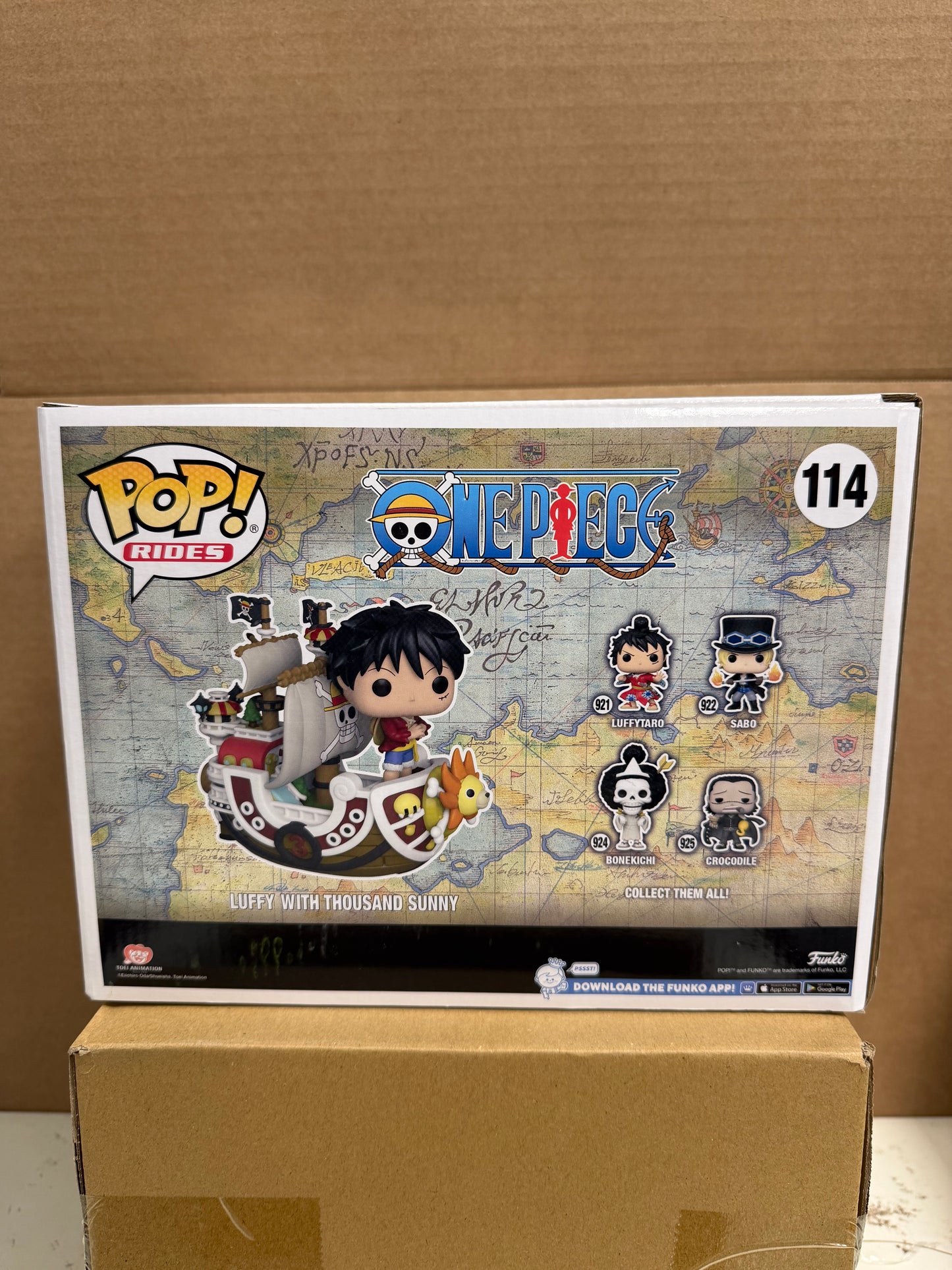 Funko Pop! Rides Anime One Piece Luffy With Thousand Sunny #114 2022 Winter Convention