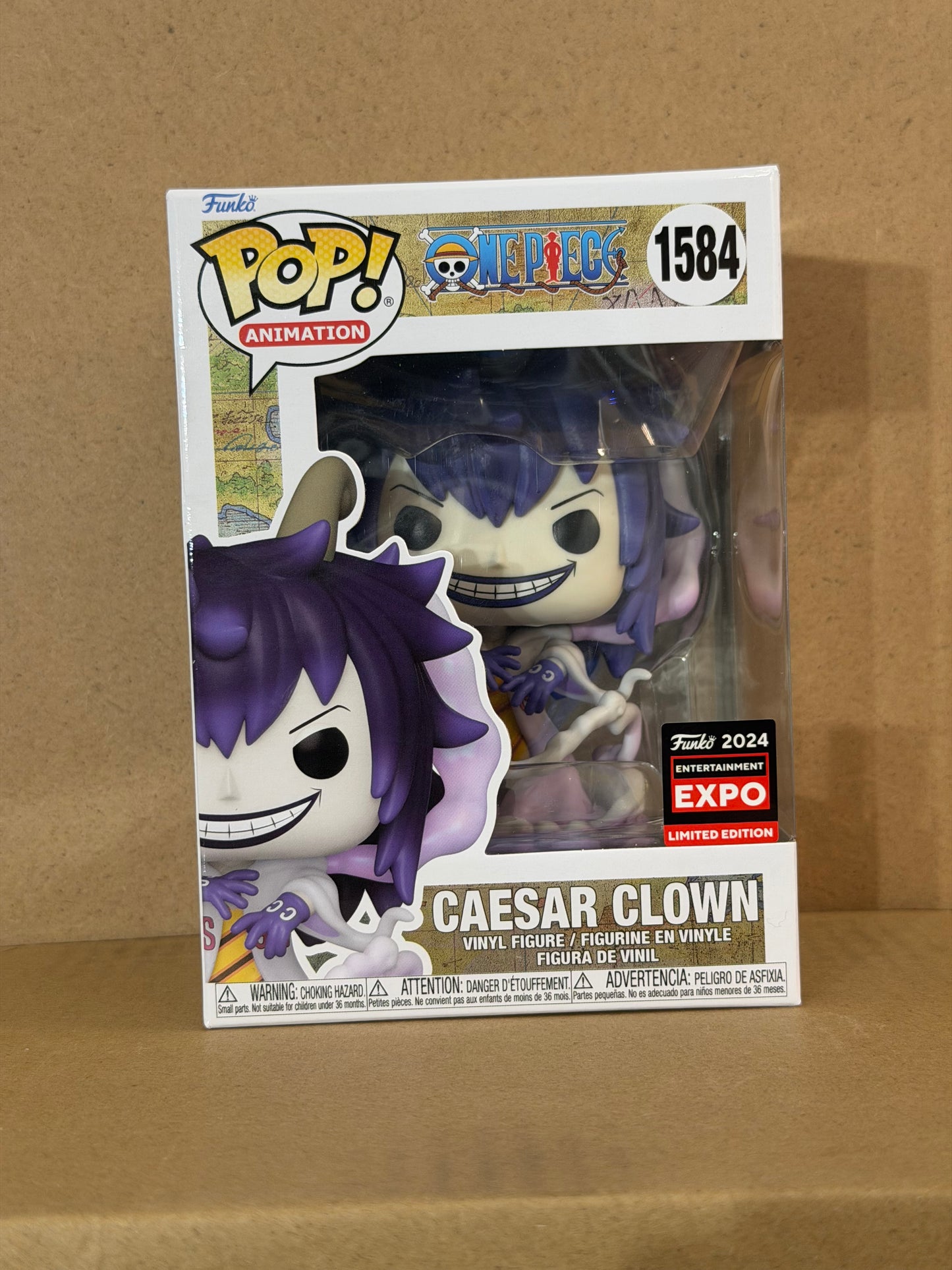 Funko Pop! Anime One Piece Caesar Clown #1584 2024 Anime Expo