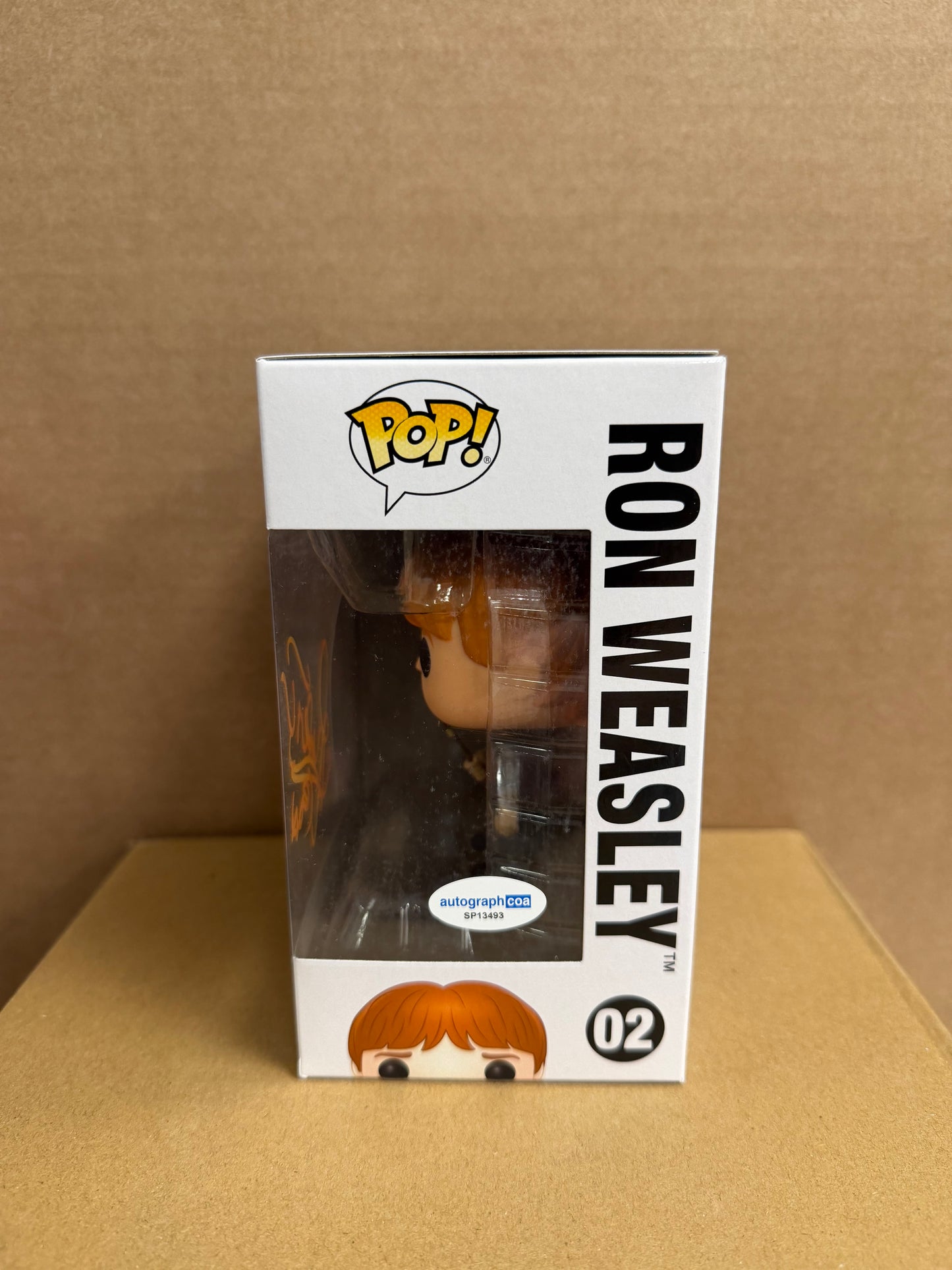 Funko Pop! Harry Potter Ron Weasley Signed Rupert Grint #02 WS COA #4