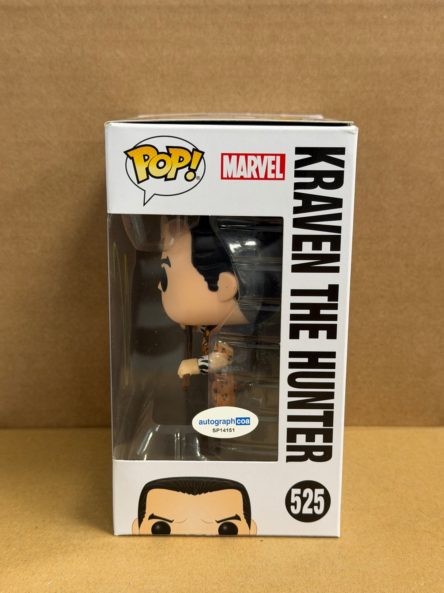 Funko Pop! Marvel Kraven The Hunter Signed Aaron Taylor Johnson COA #525