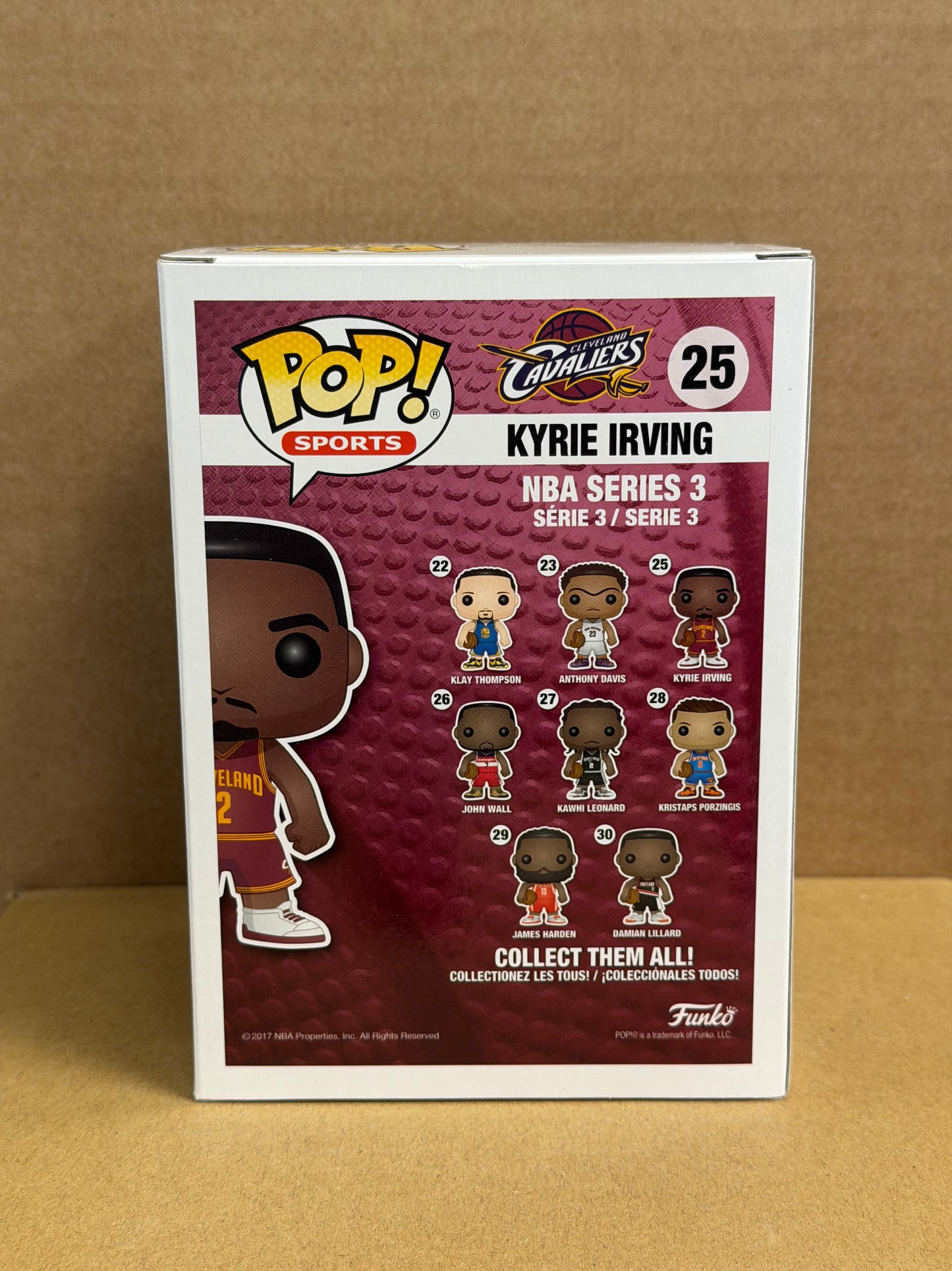Funko Pop! Sports Basketball NBA Kyrie Irving Signed COA #25 WS