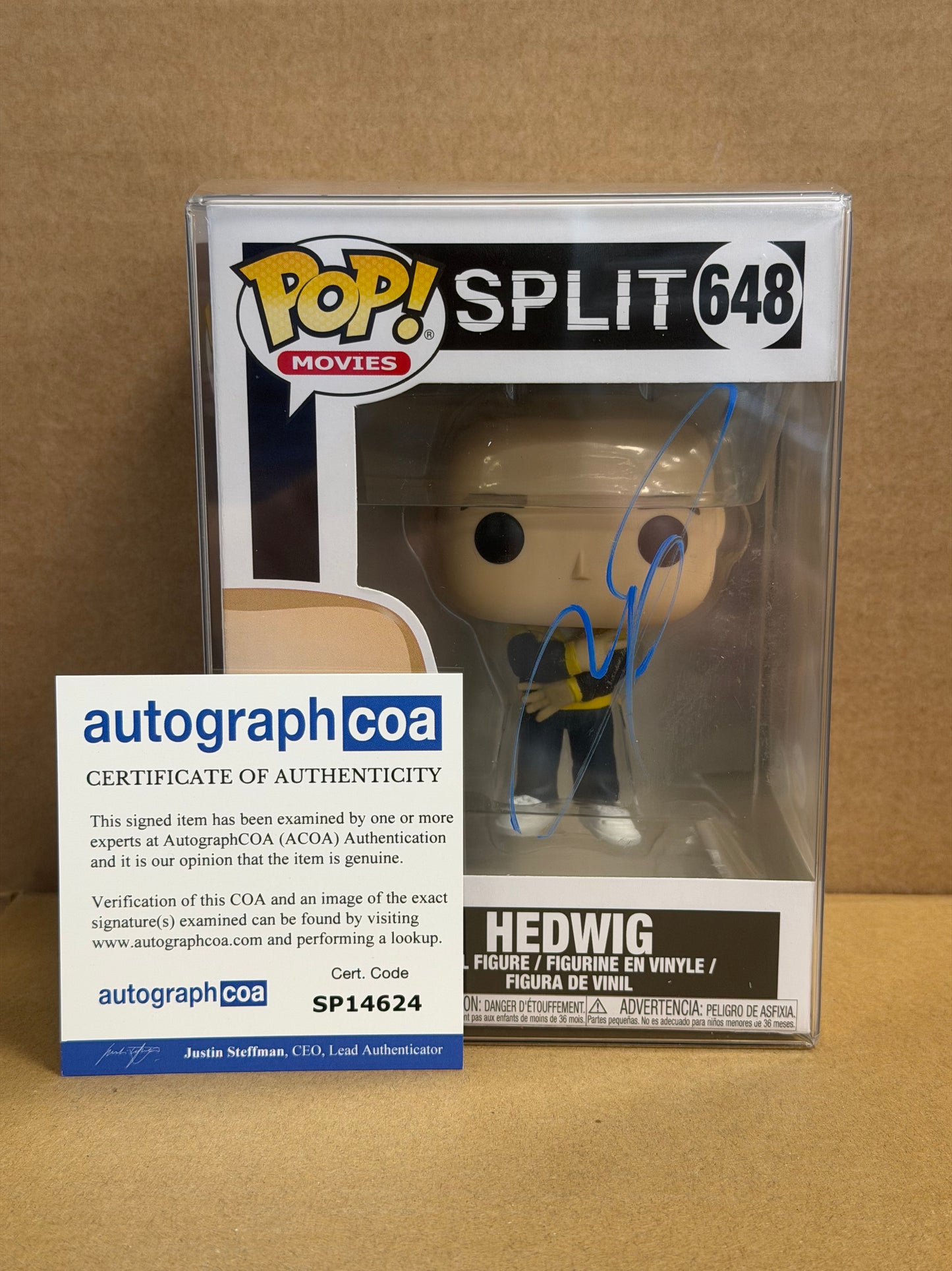 Funko Pop! Movies Split Hedwig Signed James Mcavoy COA #648