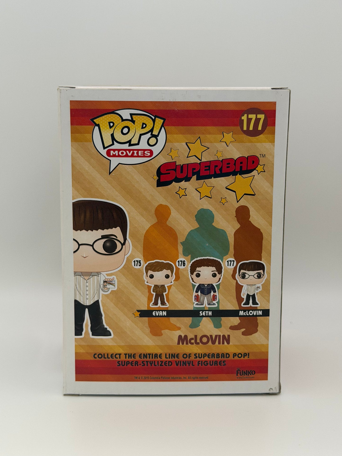 Funko Pop! Movies Superbad McLovin Signed Christopher Mintz-Plasse COA #177