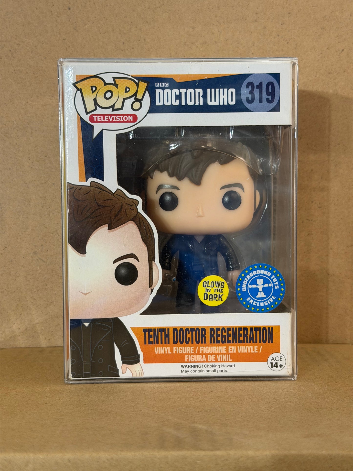 Funko Pop! Television Doctor Who Tenth Doctor Regeneration #319 Glow Exclusive