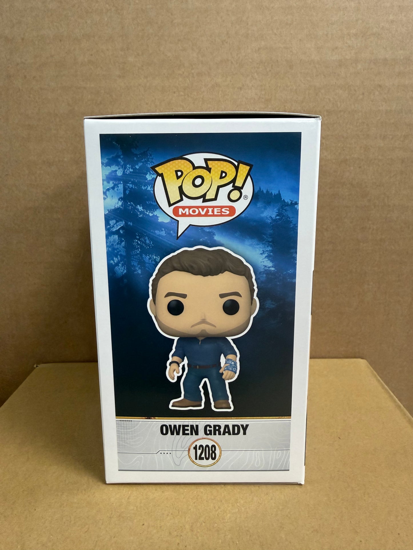 Funko Pop! Movies Owen Grady Sogned Chris Pratt #1208 WS COA