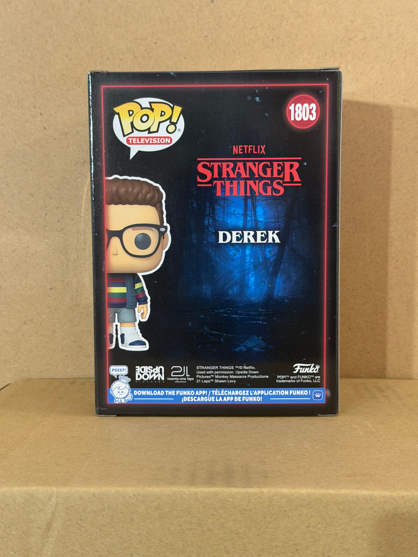Funko Pop! Stranger Things Derek Signed Jake Connely COA #1803