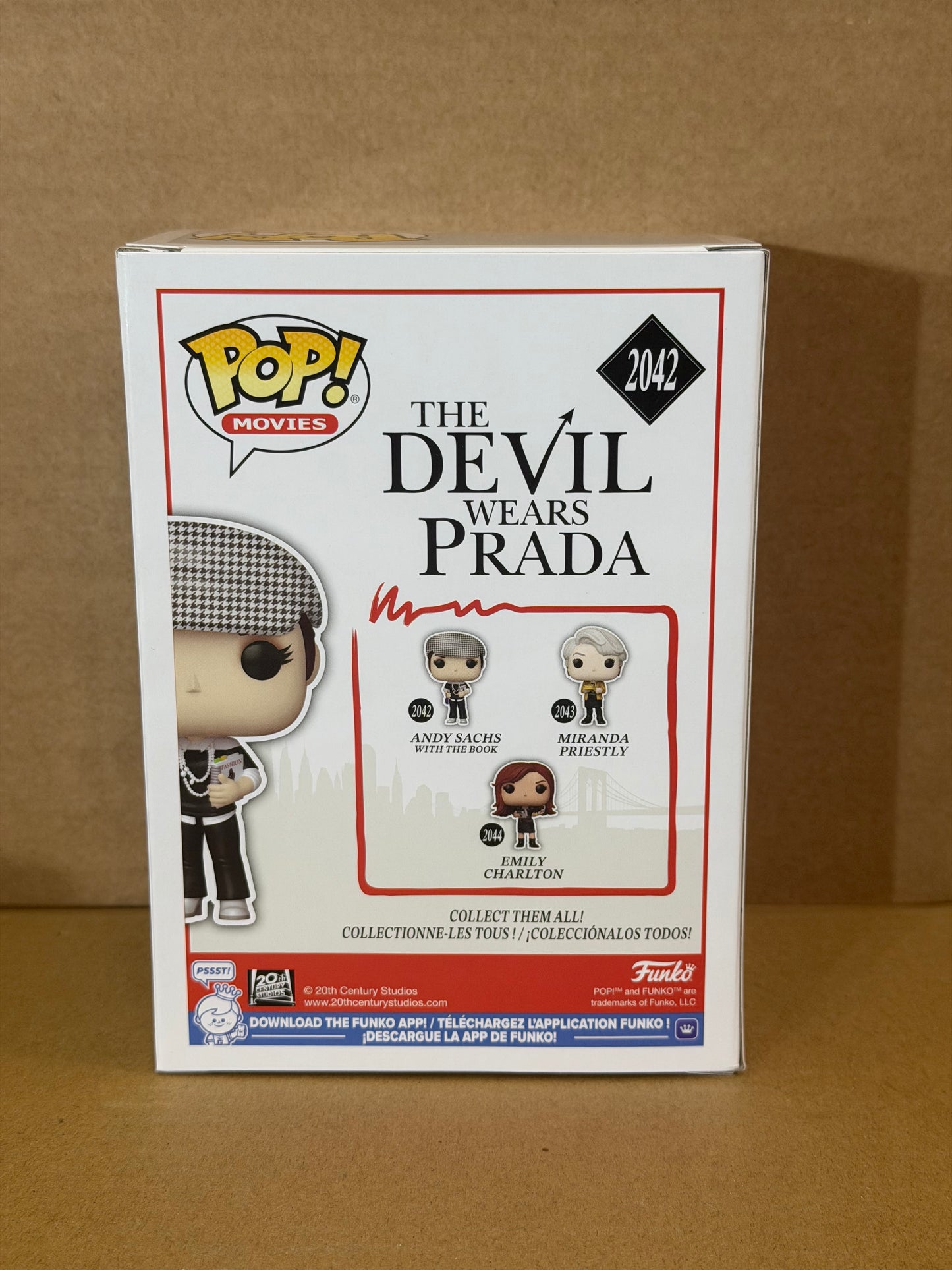 Funko Pop! Movies The Devil Wears Prada Andy Sachs Signed Anne Hathaway COA #2042