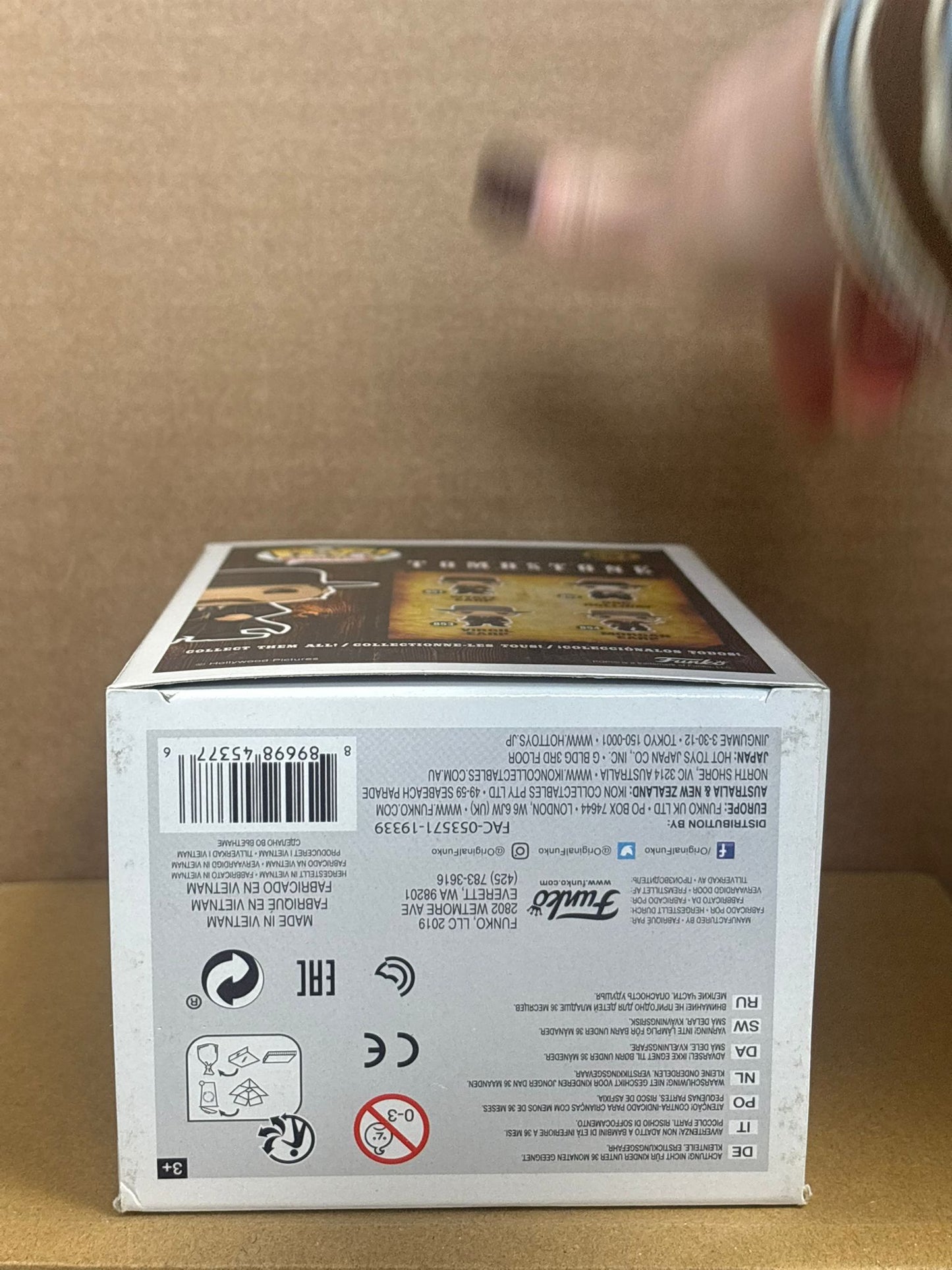 Funko Pop! Movies Tombstone Wyatt Earp #851 Sticker Residue