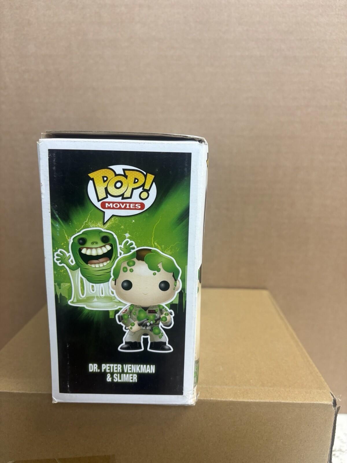 Funko Pop! Movies Dr. Peter Venkman & Slimer 2 Pack Box Damage
