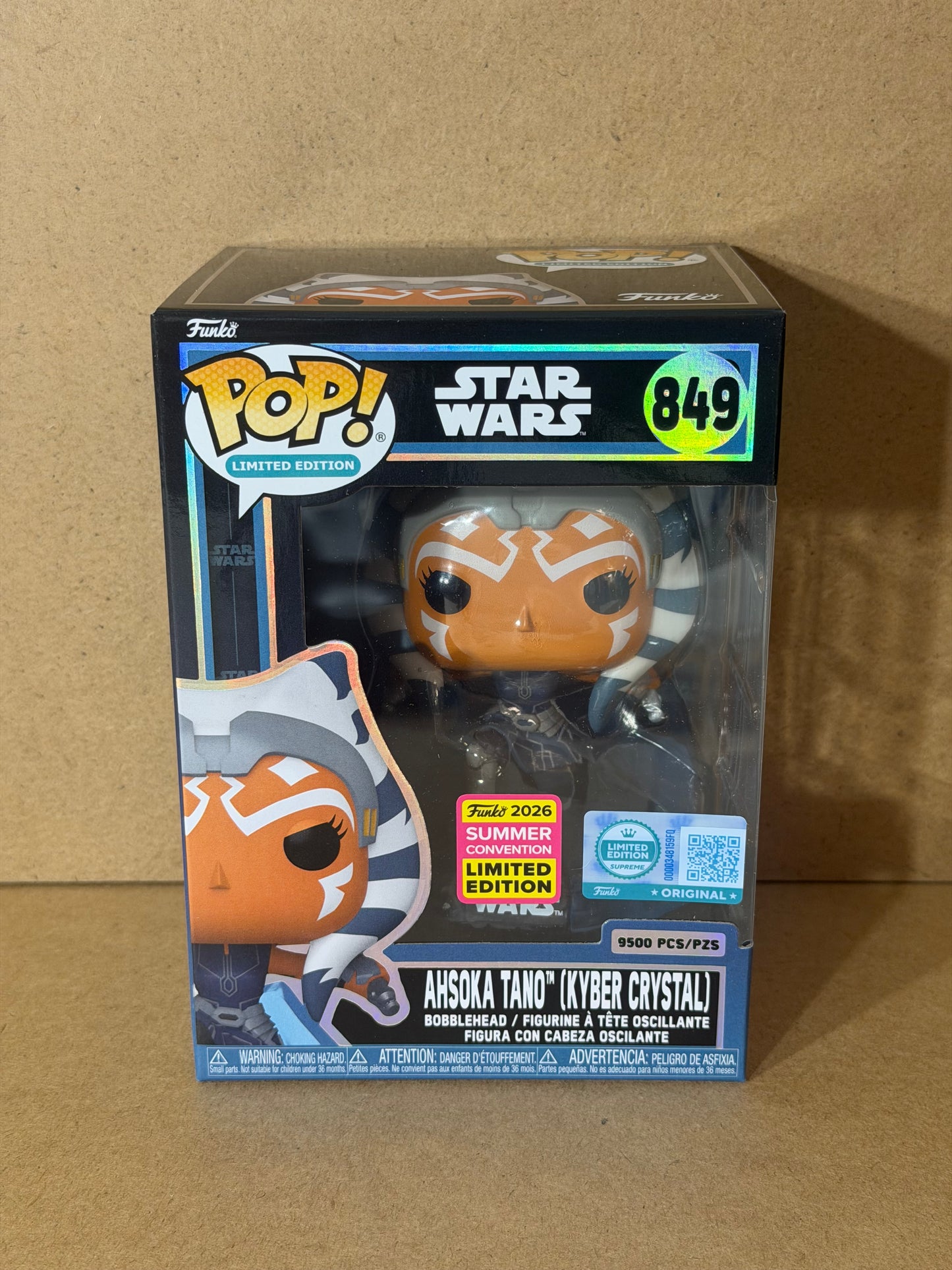 Funko Pop! Star Wars Ahsoka Tano (Kyber Crystal) 9500pcs #849 SDCC Exclusive
