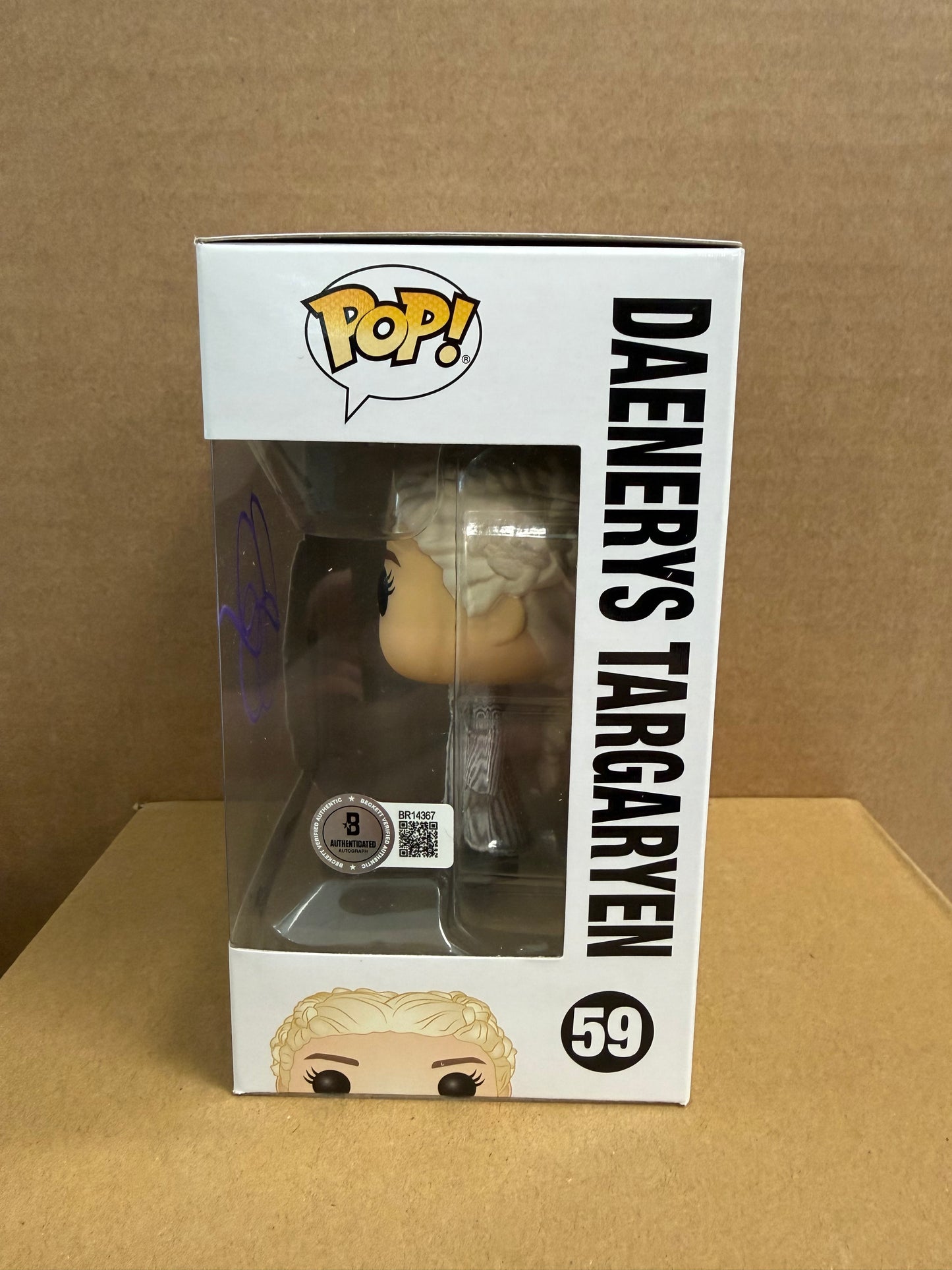Funko Pop! Television Daenerys Targaryen #59 Signed Emilia Clarke WS