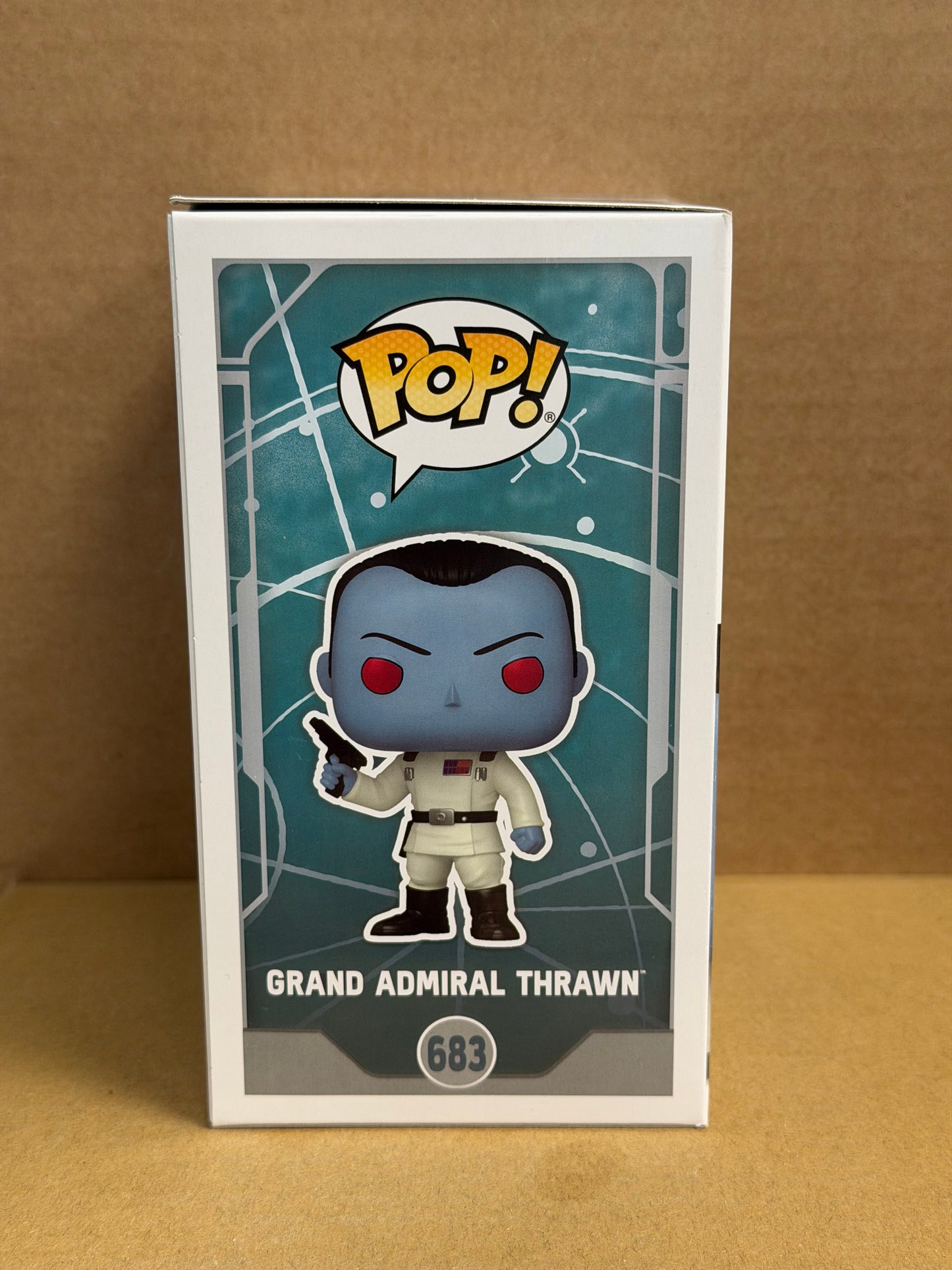 Funko Pop! Star Wars Grand Admiral Thrawn Signed Lars Mikkelsen COA #683
