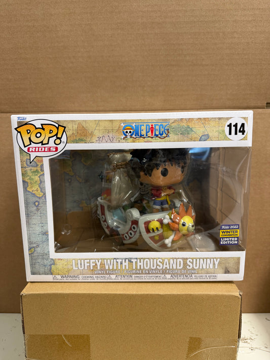 Funko Pop! Rides Anime One Piece Luffy With Thousand Sunny #114 2022 Winter Convention