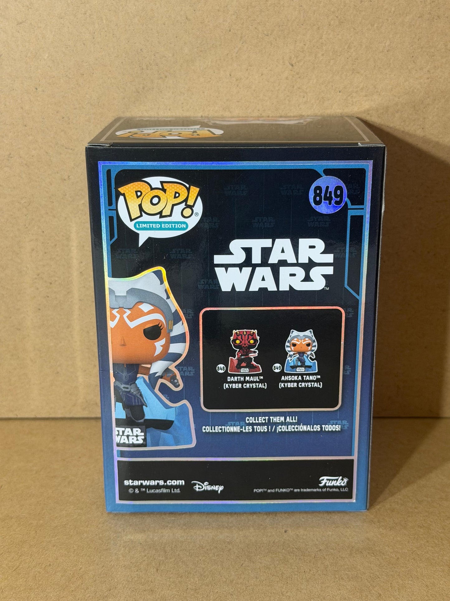 Funko Pop! Star Wars Ahsoka Tano (Kyber Crystal) 9500pcs #849 SDCC Exclusive