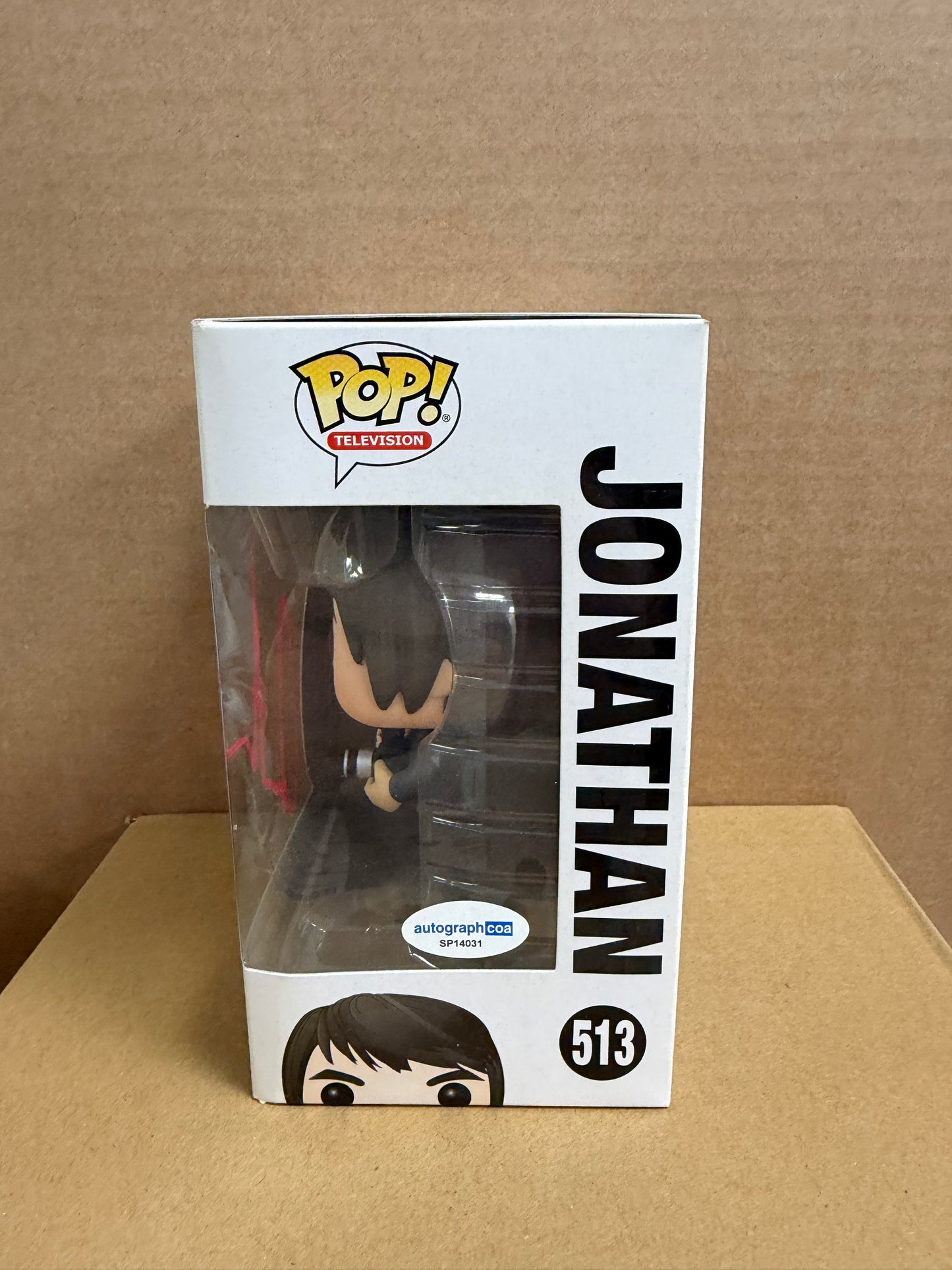 Funko Pop! Television Stranger Things Jonathan Signed Charlie Heaton COA #513 Double Signed