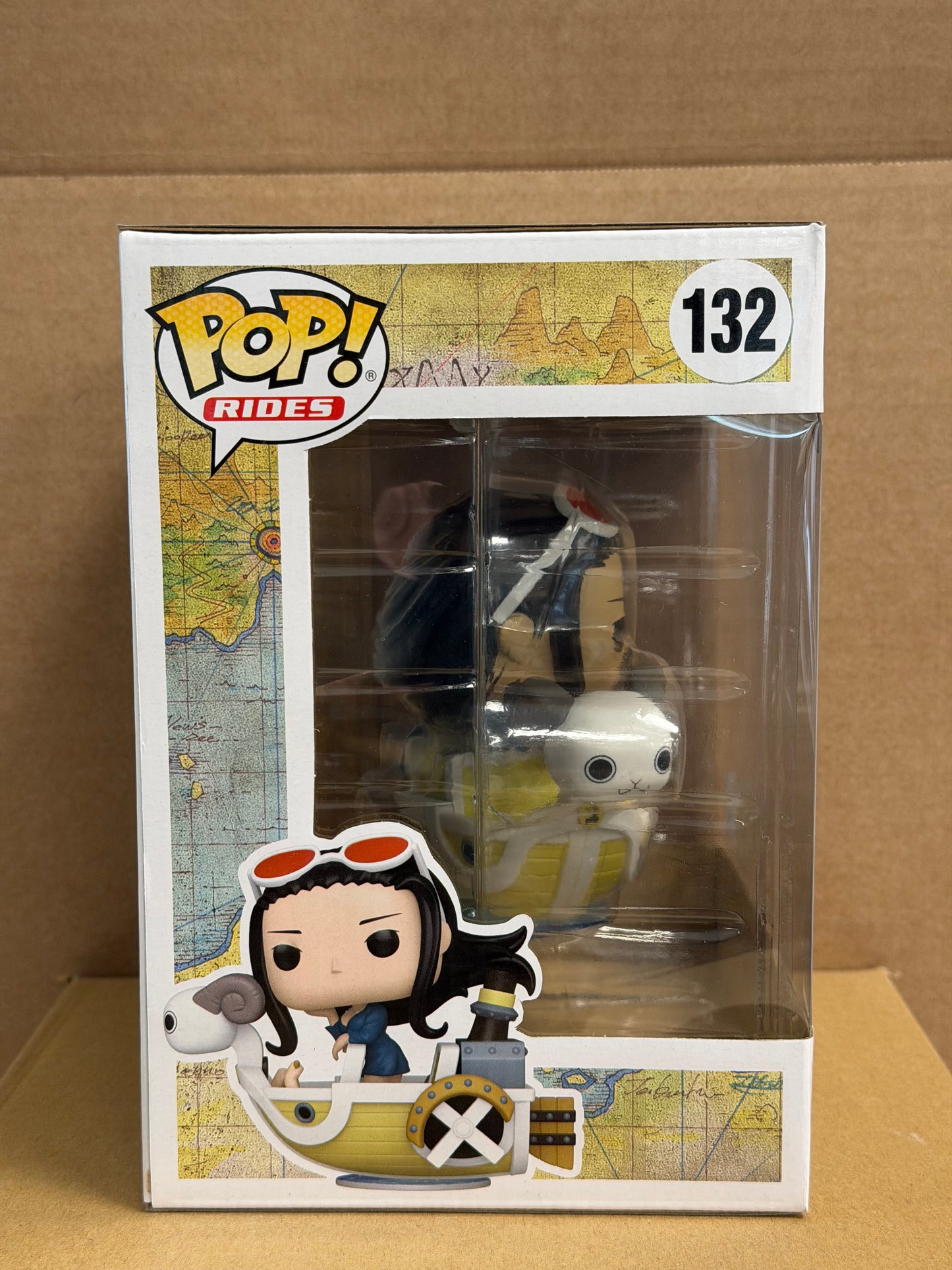 Funko Pop! Rides Anime One Piece Nico Robin W/ Mini Merry #132 2025 Convention + Protector