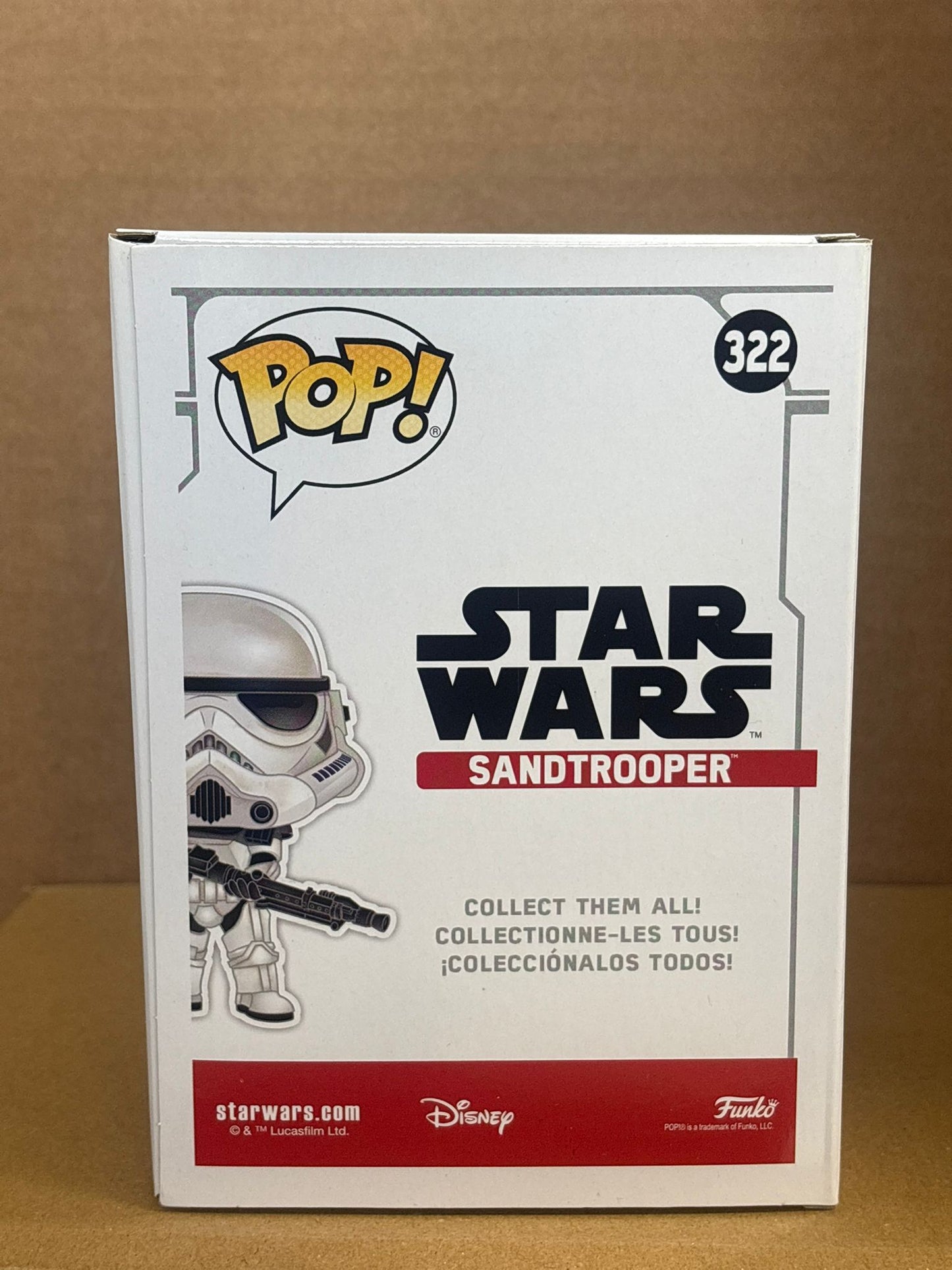 Funko Pop! Star Wars Sandtrooper #322 2019 NYCC Free Protector