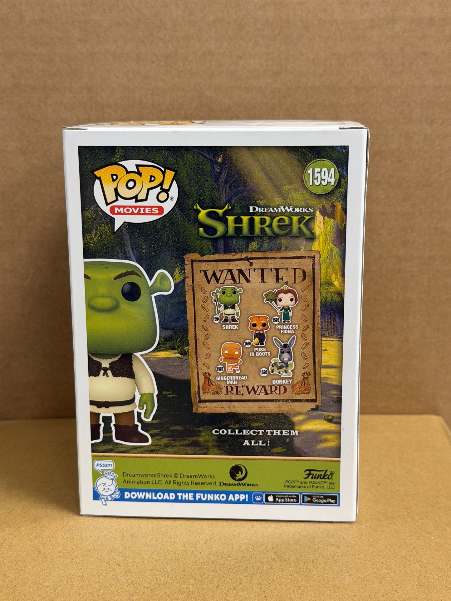 Funko Pop! Movies Shrek Signed Michael Myers COA #1594 WS