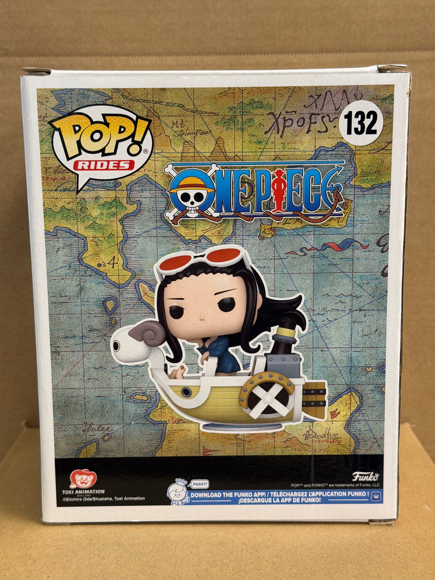 Funko Pop! Rides Anime One Piece Nico Robin With Mini Merry II #132 2025 Convention