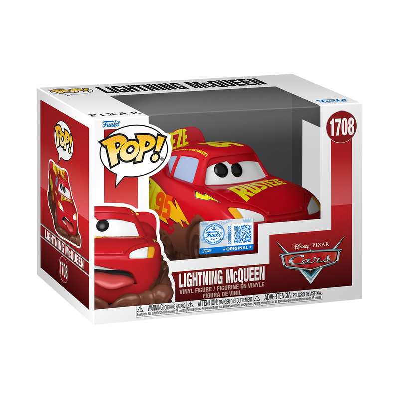 Funko Pop! Disney Cars Lightning McQueen #1708 Exclusive Free Protector