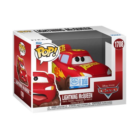 Funko Pop! Disney Cars Lightning McQueen #1708 Exclusive Free Protector
