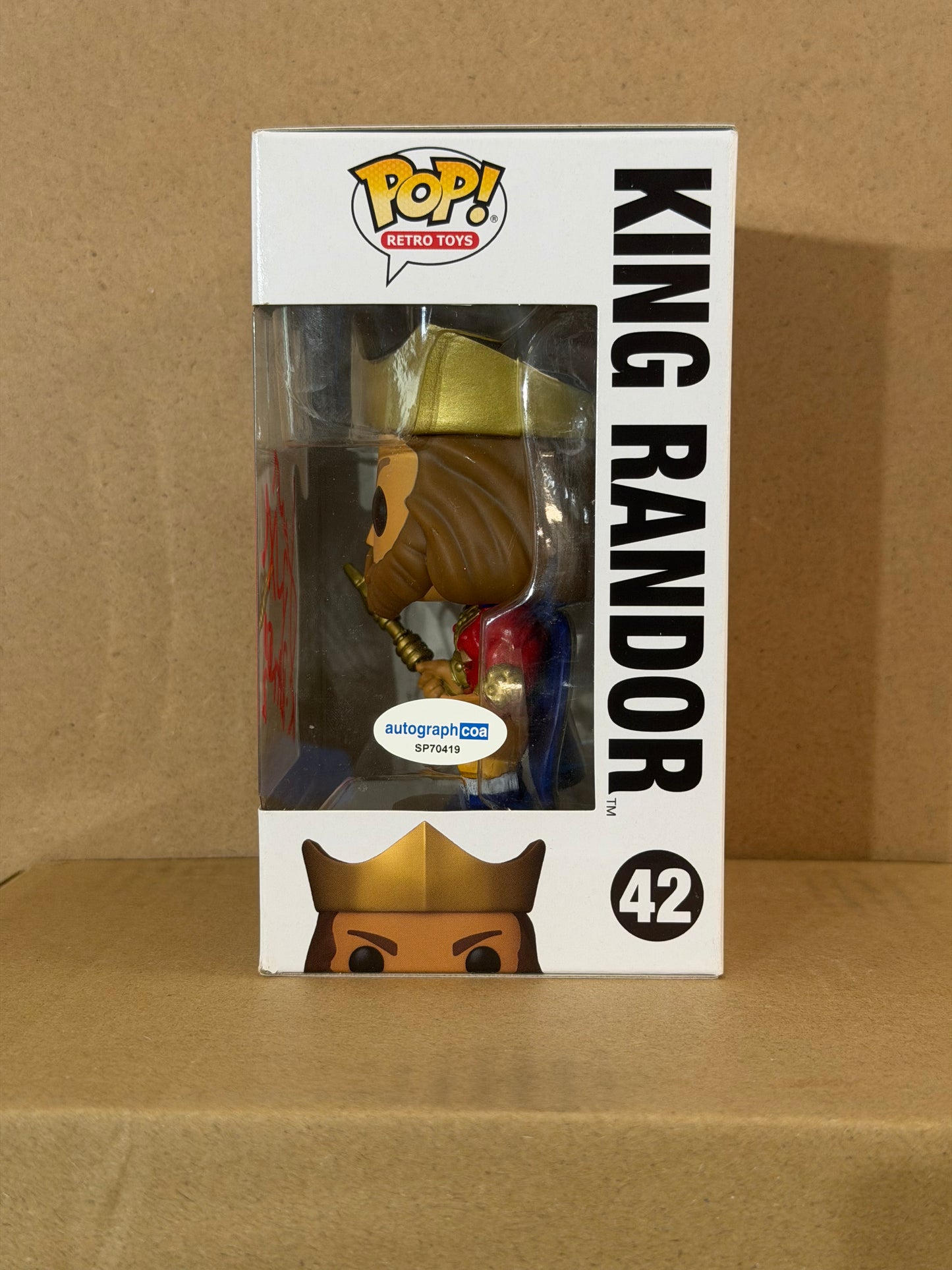 Funko Pop! Movies Masters Of The Universe King Randor Signed James Purefoy COA #42