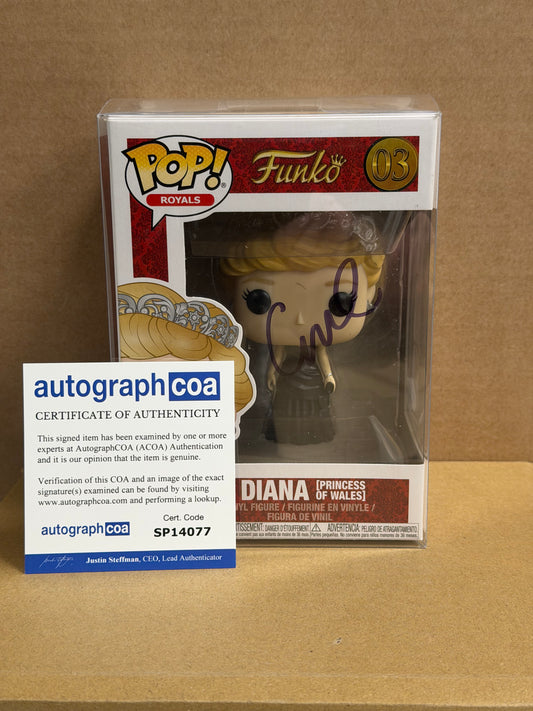 Funko Pop! Television The Crown Princess Diana Signed Emma Corrin COA #03 WS #2