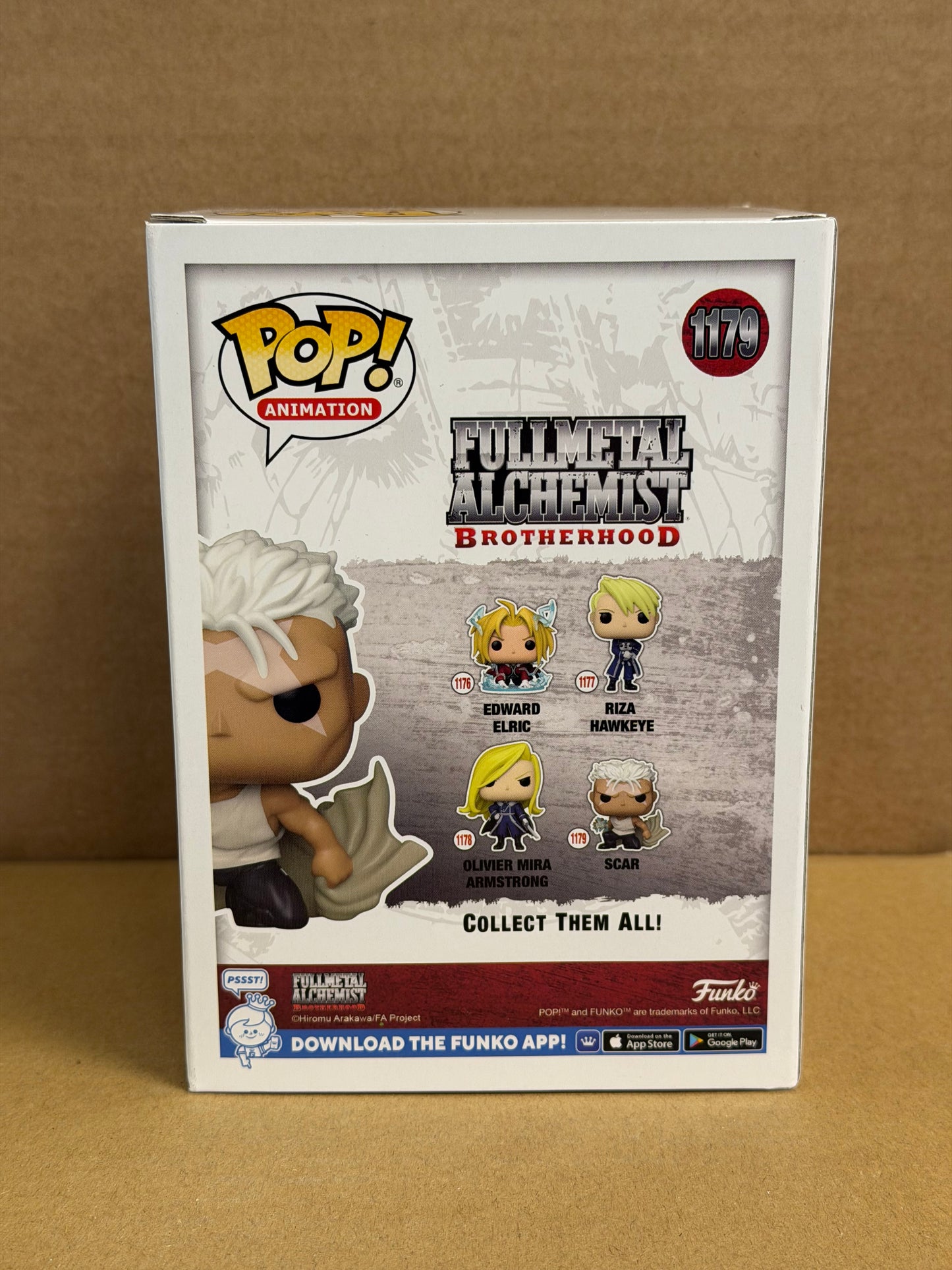 Funko Pop! Anime Full Metal Alchemist Scar Signed Dameon Clarke COA #1179