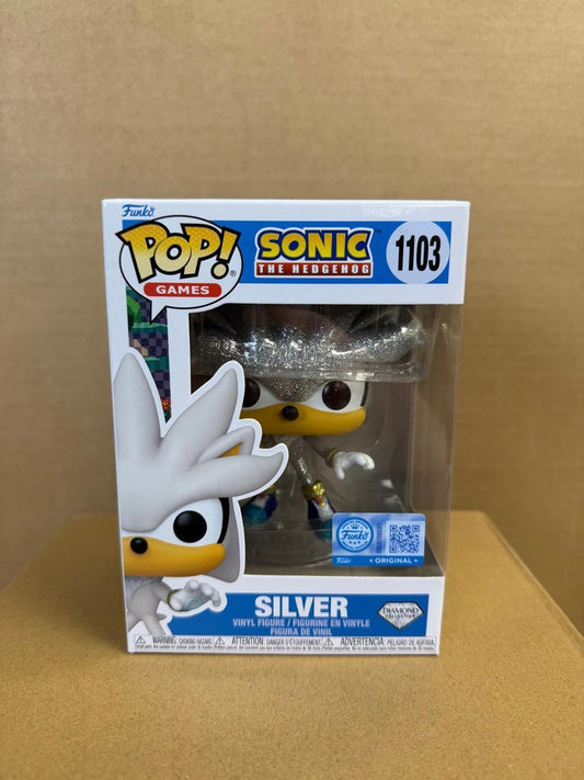 Funko Pop! Games Sonic the Hedgehog Silver Glitter Vinyl Figure #1103