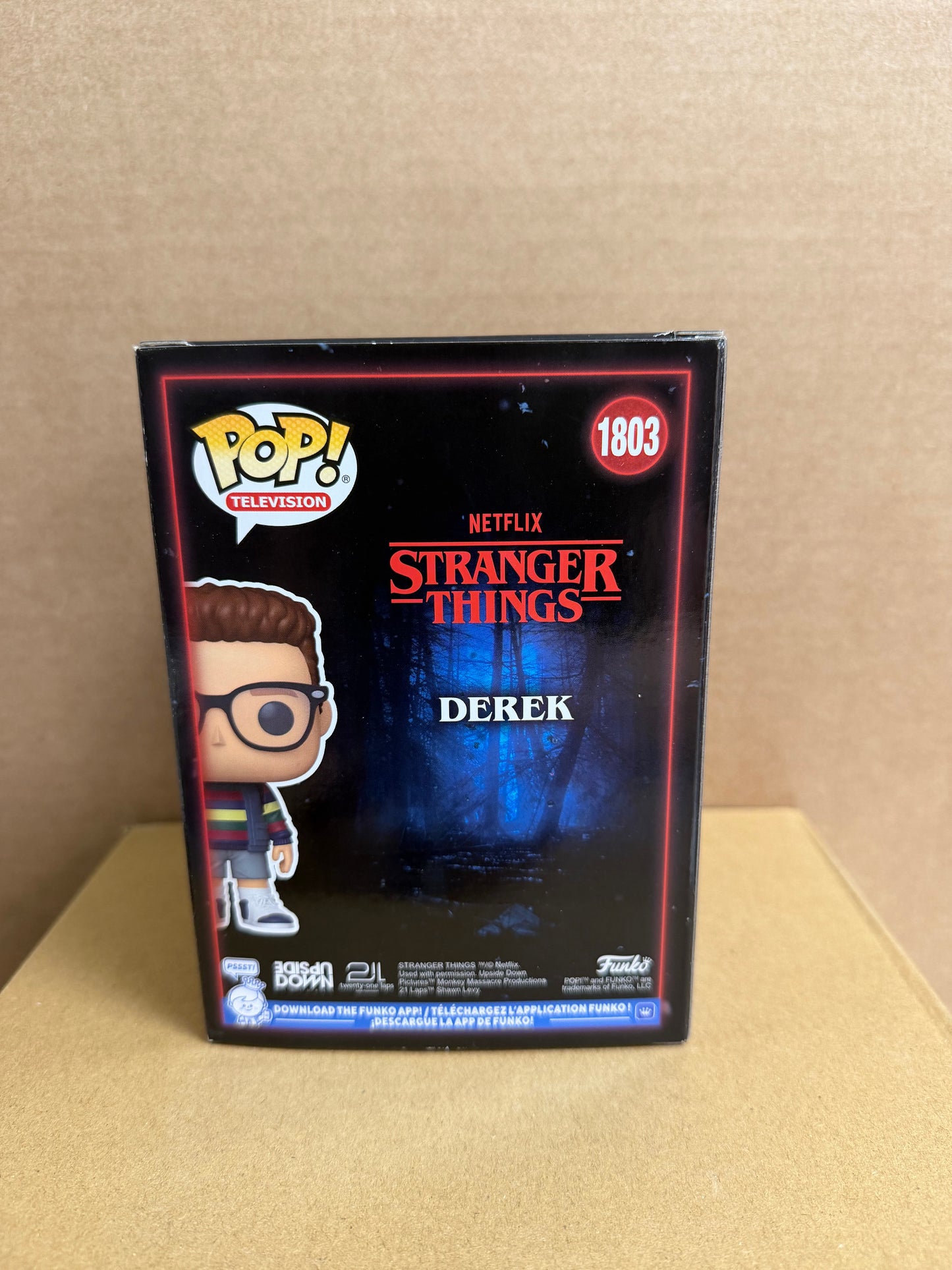 Funko Pop! Television Stranger Things Derek Signed Jake Connely COA #1803