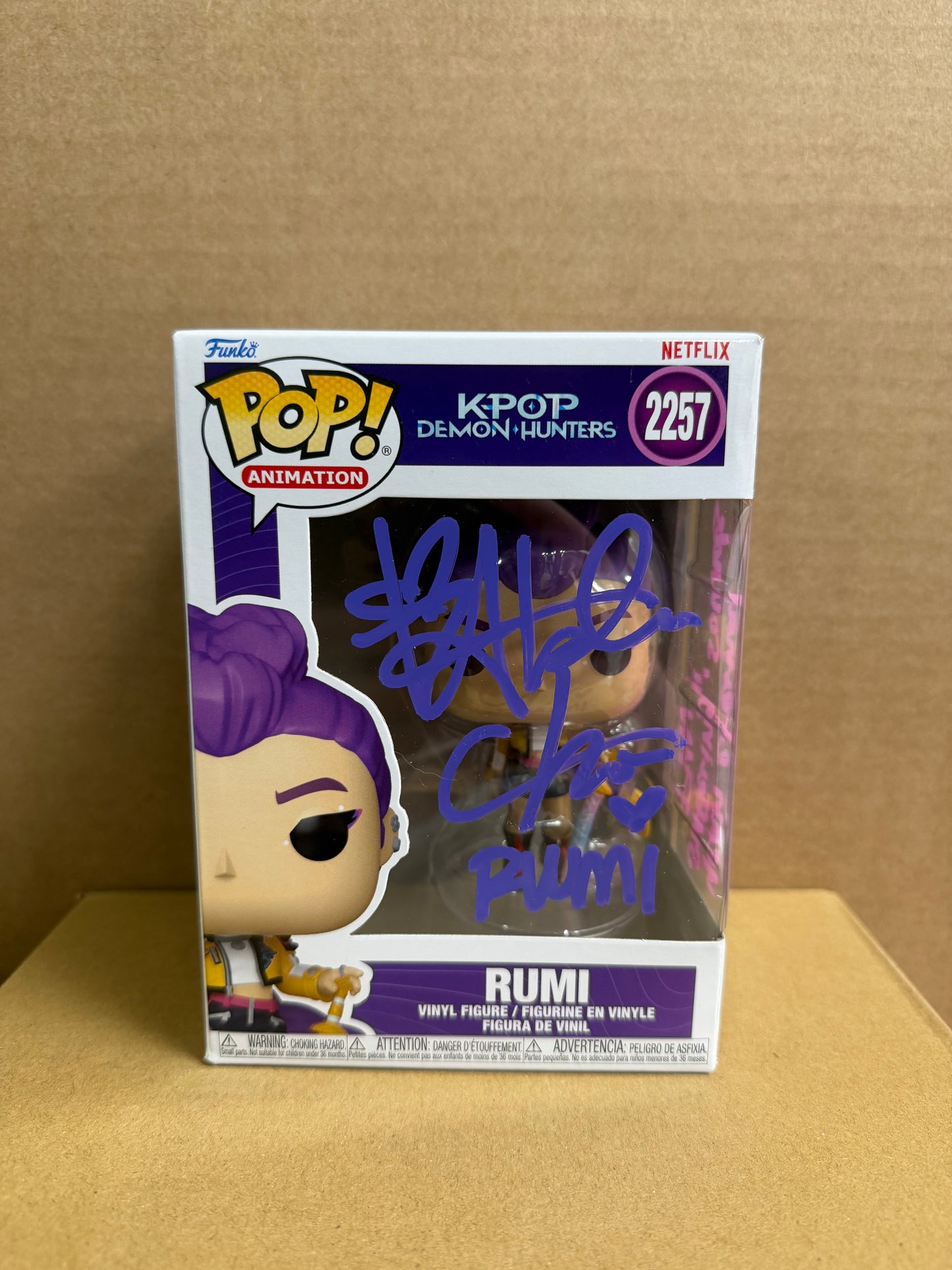Funko Pop! Animation Kpop Demon Hunters Rumi Signed Arden Cho #2257