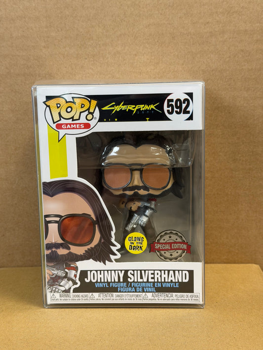 Funko Pop! Games Cyberpunk Johnny Silverhand #592 Glow Special Edition