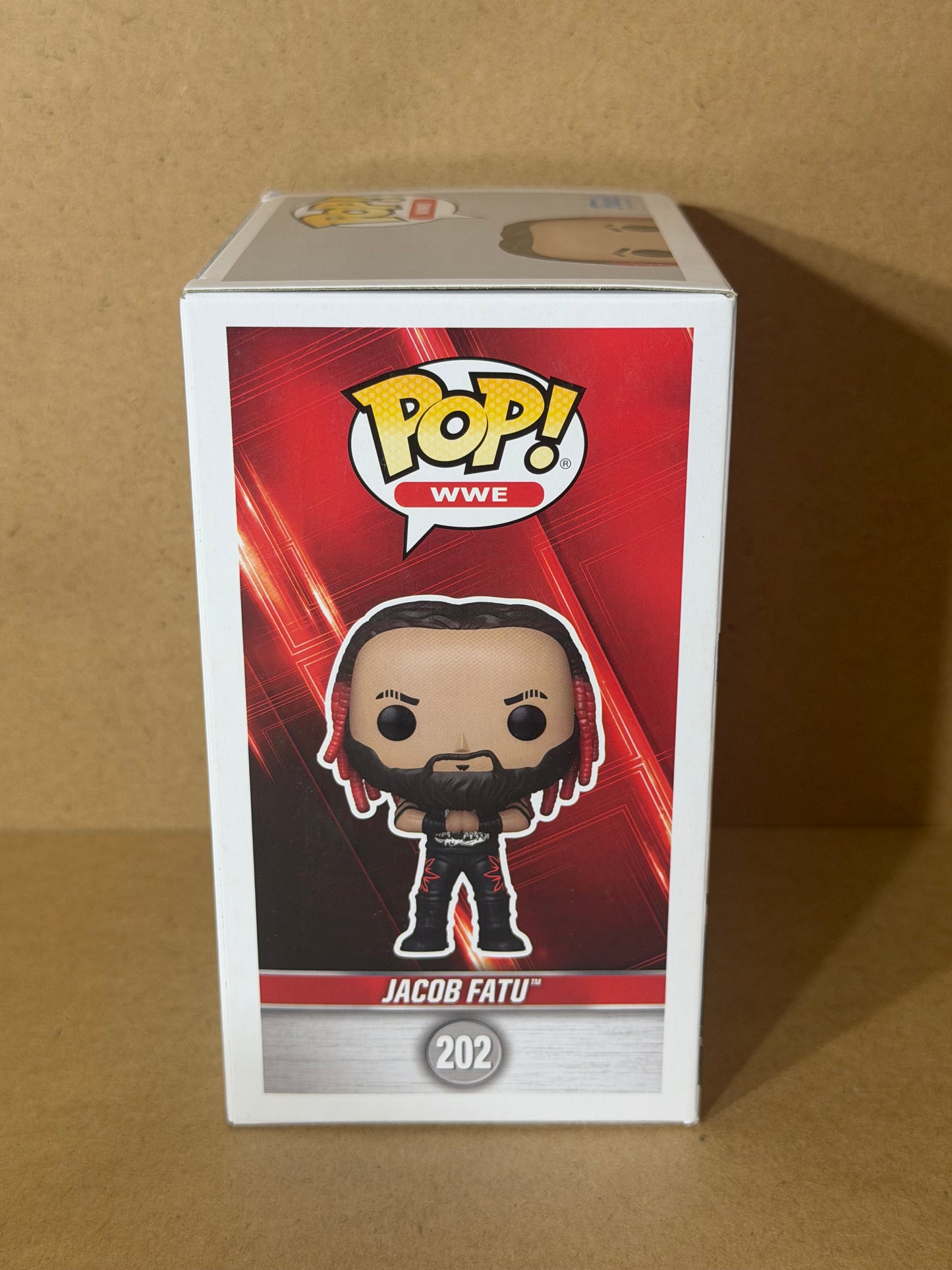 Funko Pop! WWE Jacob Fatu Signed COA #202 Free Protector