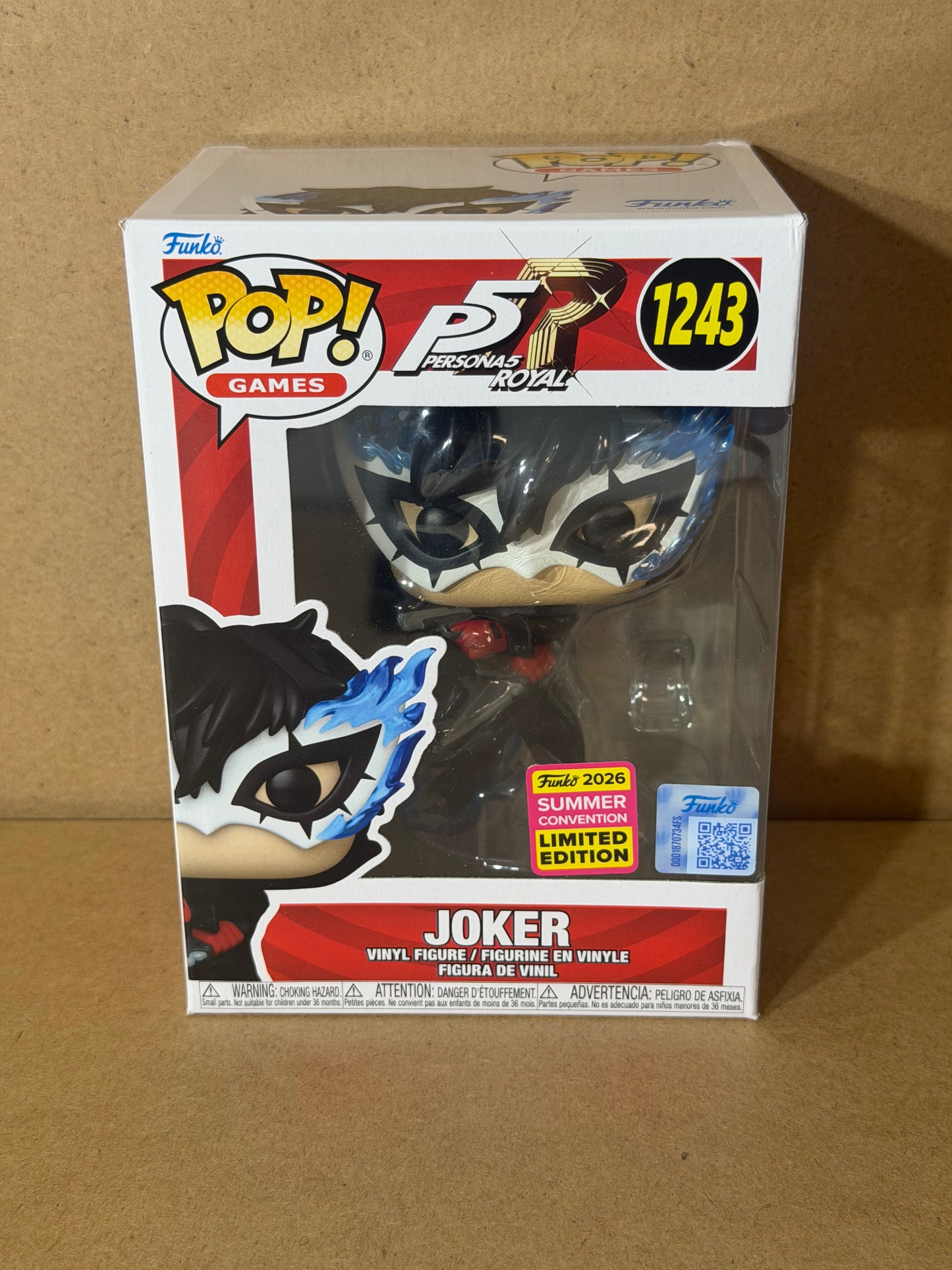 Funko Pop! Games Persona 5 Joker #1243 2026 SDCC Exclusive