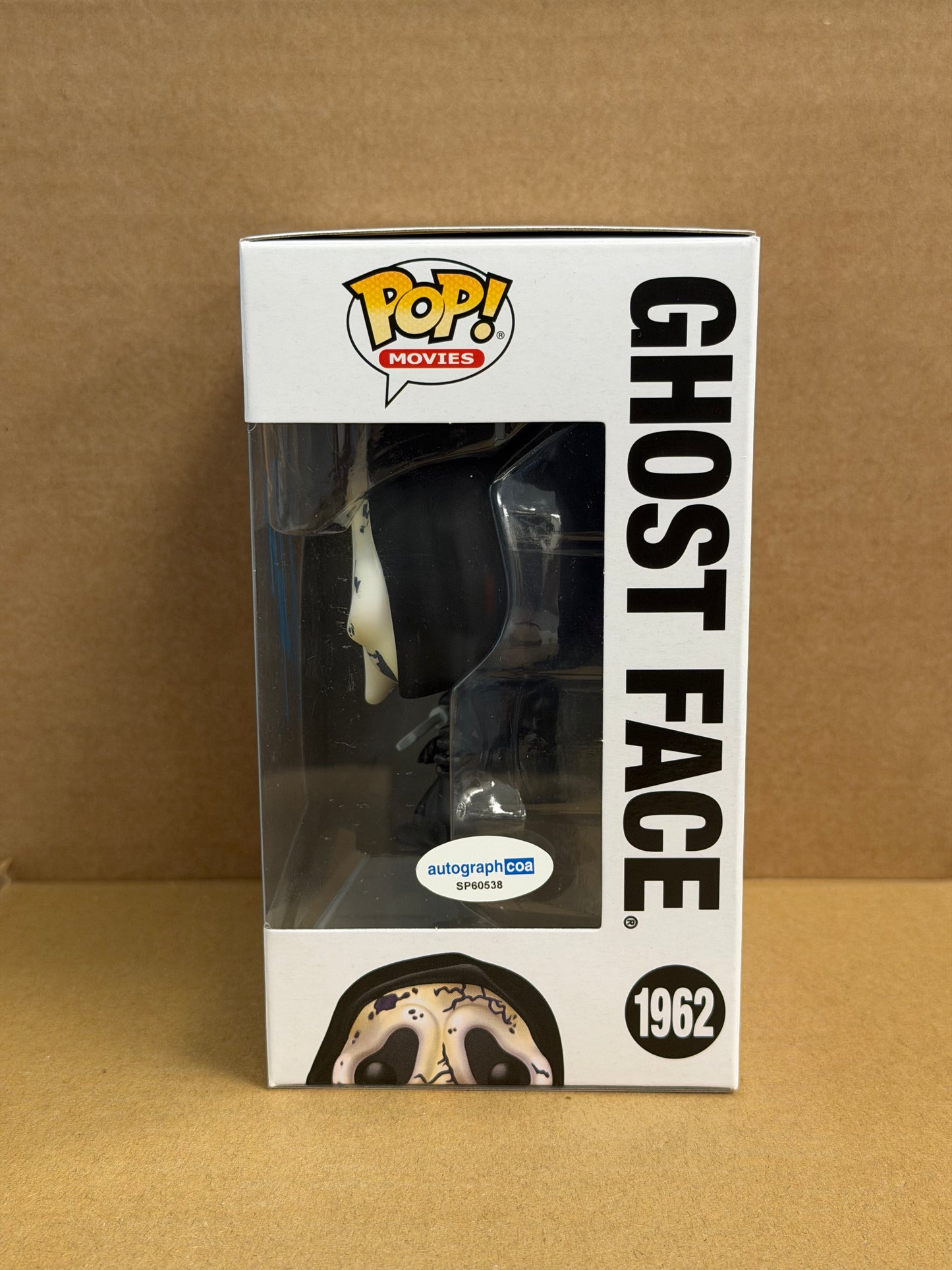Funko Pop! Movies Ghost Face Signed Neve Campbell ‘Sidney Prescott’ COA #1962