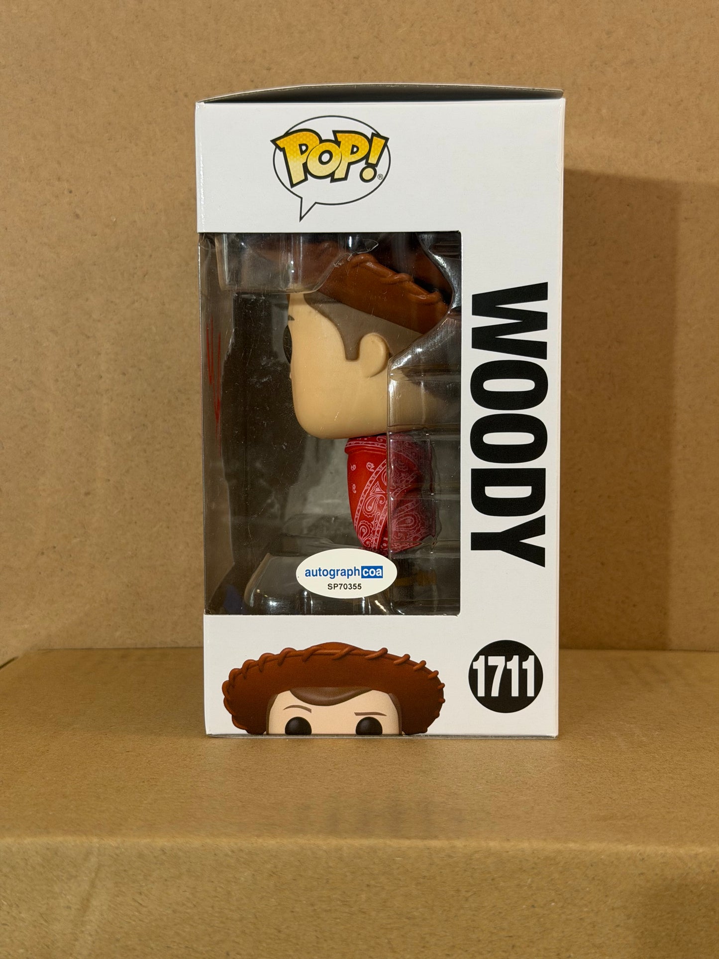 Funko Pop! Disney Toy Story 5 Director  Woody Signed Andrew Stanton COA #1711